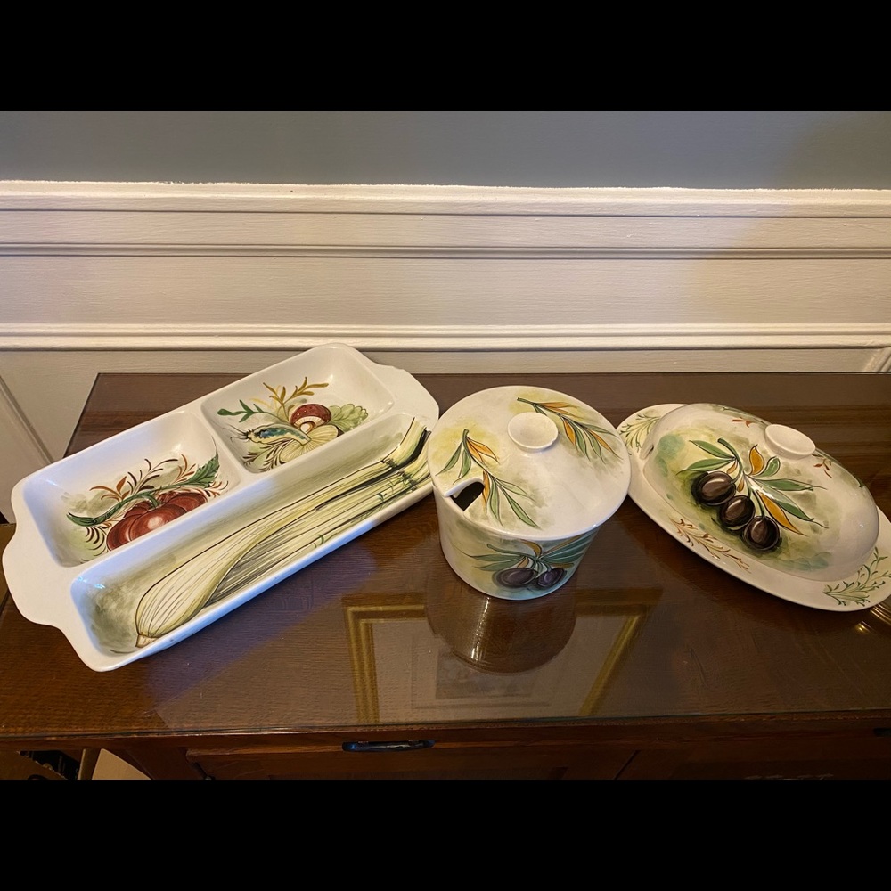 Vintage Hand Painted Mancioli for Lachman & Co